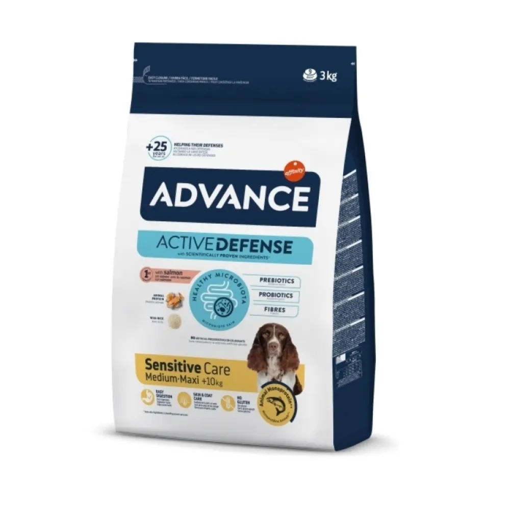 Advance Sensitive Care Somonlu Orta ve Büyük Irk Yetişkin Köpek Maması 3kg
