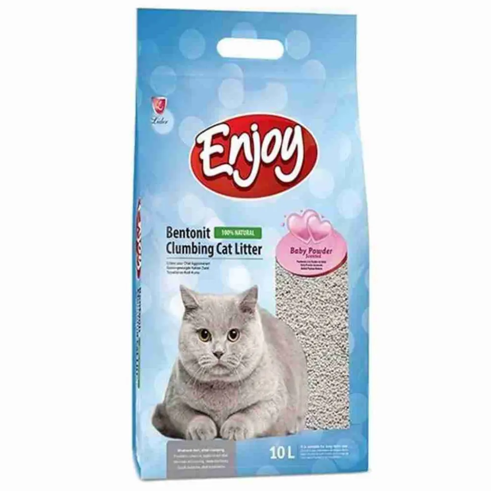 Enjoy Bentonit Kedi Kumu Pudra Kokulu 10 L