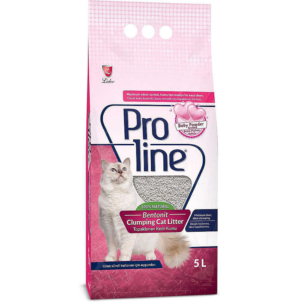 Proline Topaklanan Bebek Pudrası Kokulu Kedi Kumu 5 L