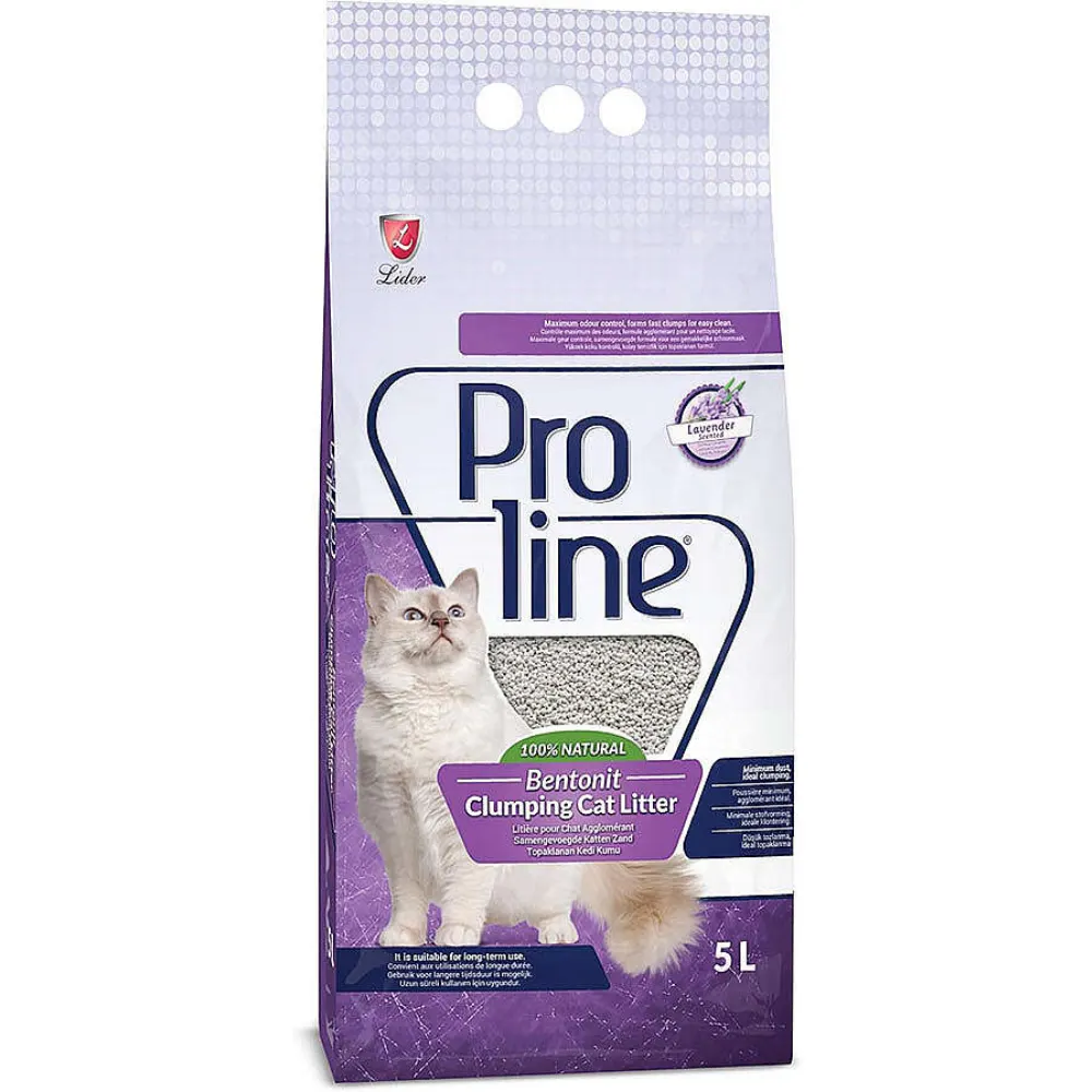 Proline Topaklanan Lavanta Kokulu Kedi Kumu 5 L