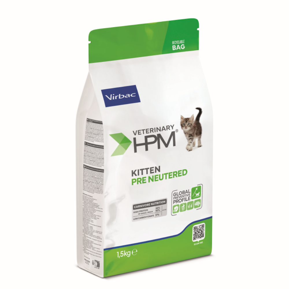 Virbac Veterinary HPM Kitten Pre Neutered Kedi Maması 1,5 Kg