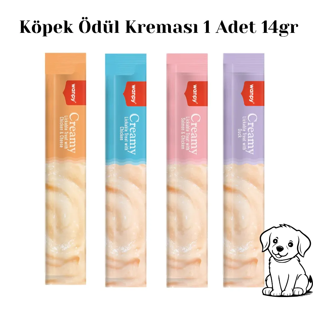 Wanpy Krema Sıvı Köpek Ödül Maması 14gr x 1 Adet