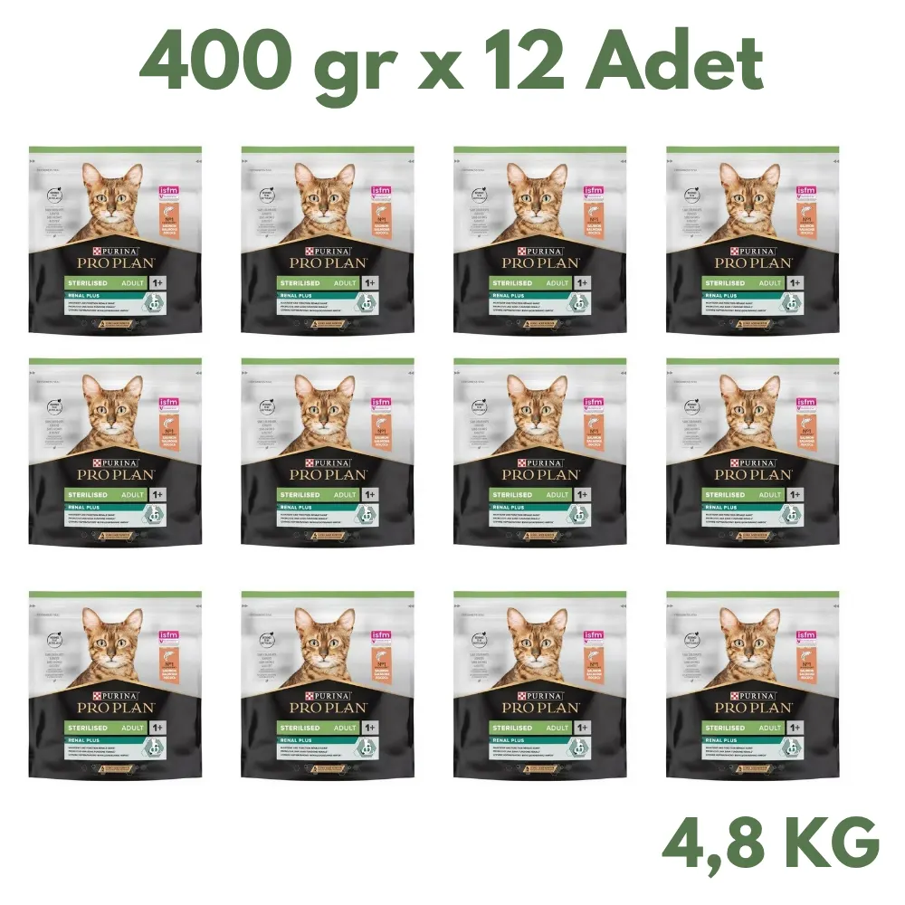 Pro Plan Kısırlaştırılmış Kedi Maması Somonlu 400 gr x 12 Adet ( 4,8 KG )