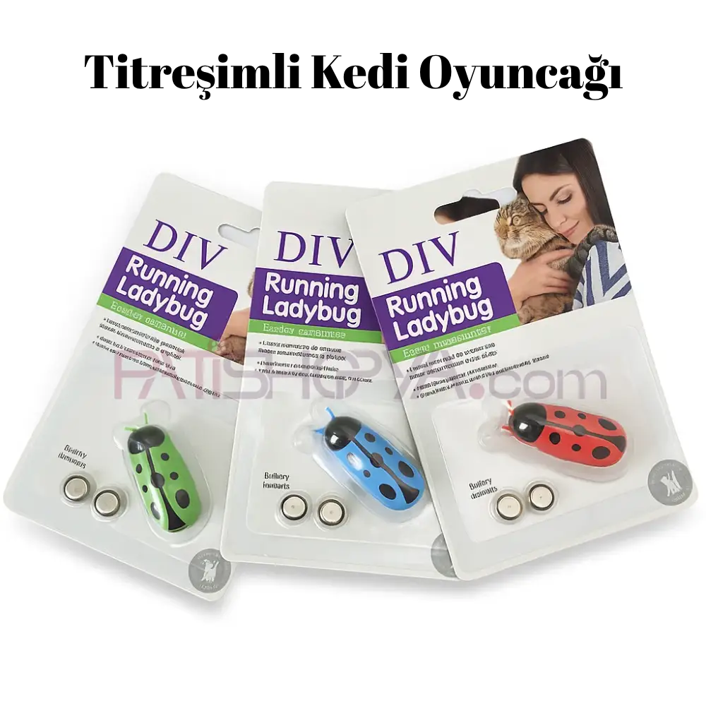 Pet Pretty Kedi Köpek Oyuncağı Pilli Hareketli Uğur Böceği