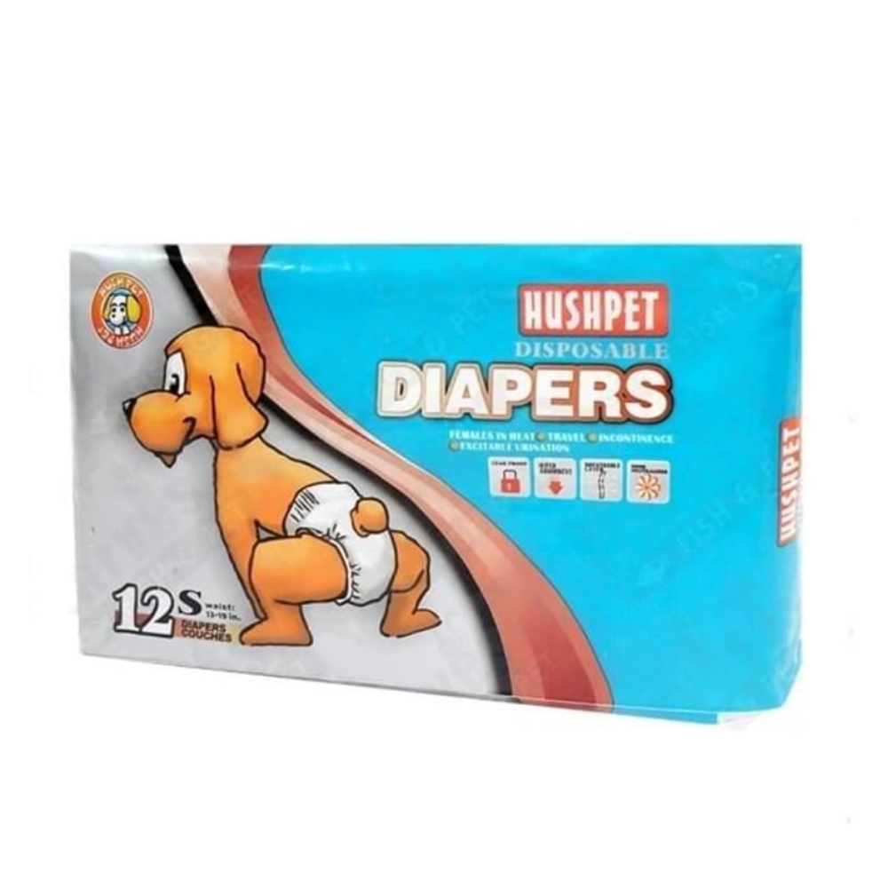Hushpet Minik Irklar için Köpek Külot Bezi 4-7 kg 12'li Small