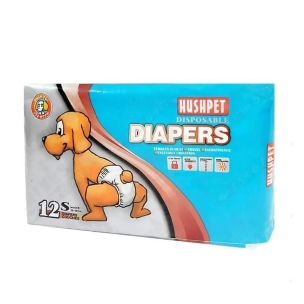 Hushpet Minik Irklar için Köpek Bezi 4-7 kg 12'li Small