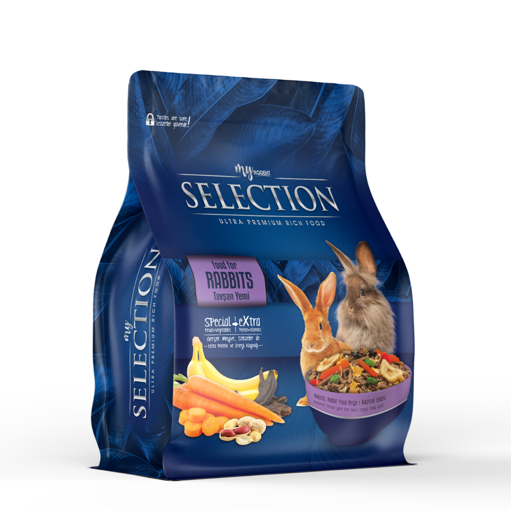 MyYem Selection Kuru Sebze ve Meyveli Takviyeli Tavşan Yemi 1 Kg