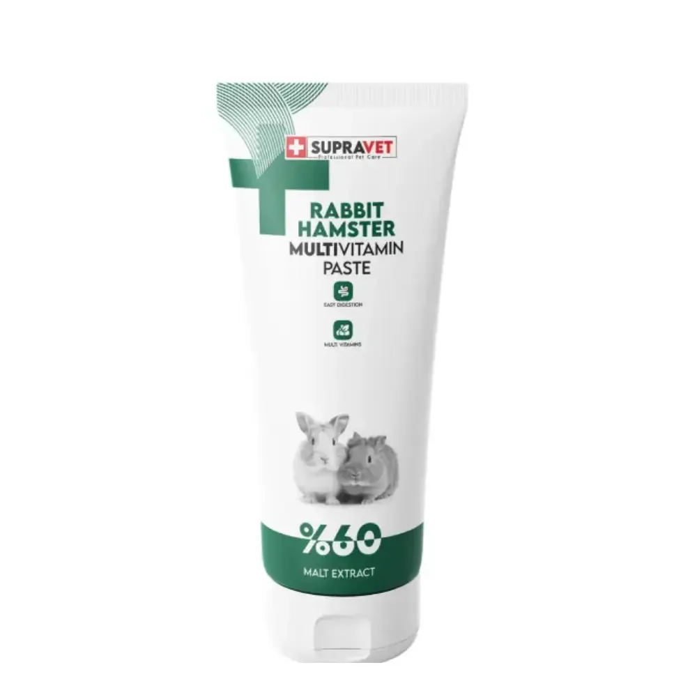 Supravet Tavşan Hamster Vitamini Kemirgenler için Multivitamin Malt Paste 100 gr