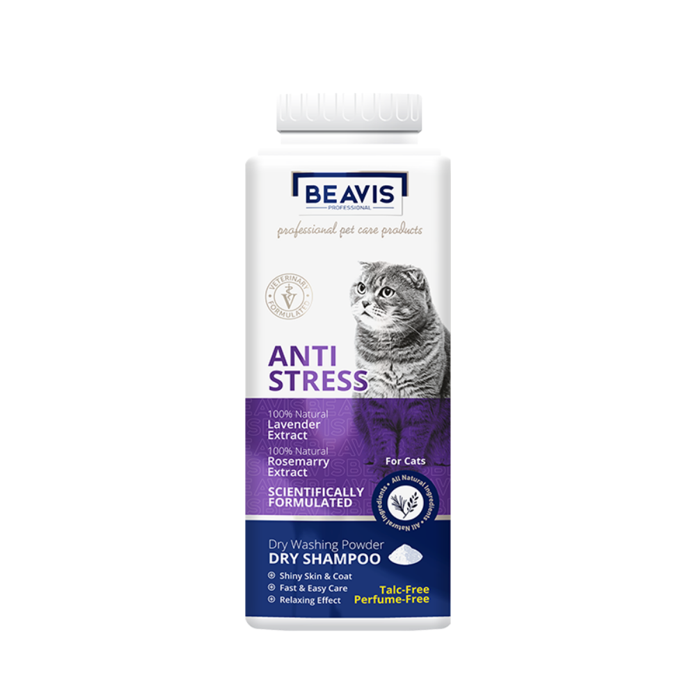 Beavis Anti-Stress Stres Önleyici Lavanta ve Biberiye Özlü Toz Kedi Şampuanı 150gr
