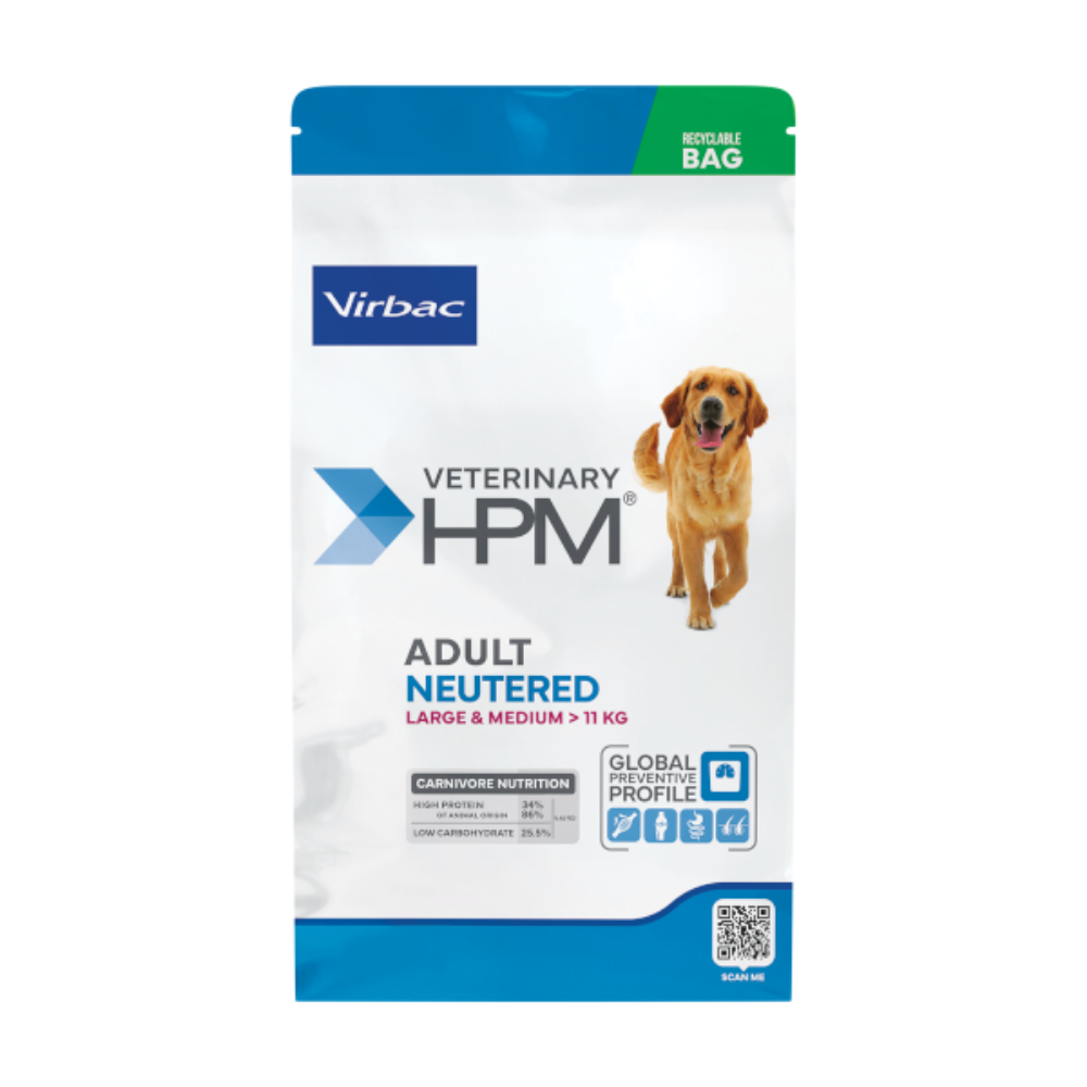 Virbac Veterinary HPM Adult Neutered Large & Medium Kısırlaştırılmış Orta ve Büyük Irk Köpek Maması 12 KG