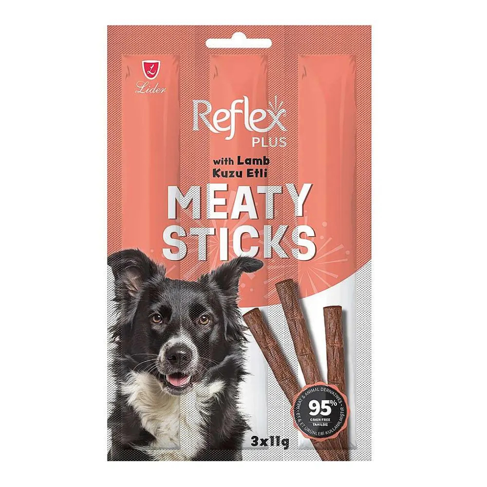 Reflex Plus Kuzu Etli Köpek Stick Ödül Çubuğu 11 Gr 3 Adet