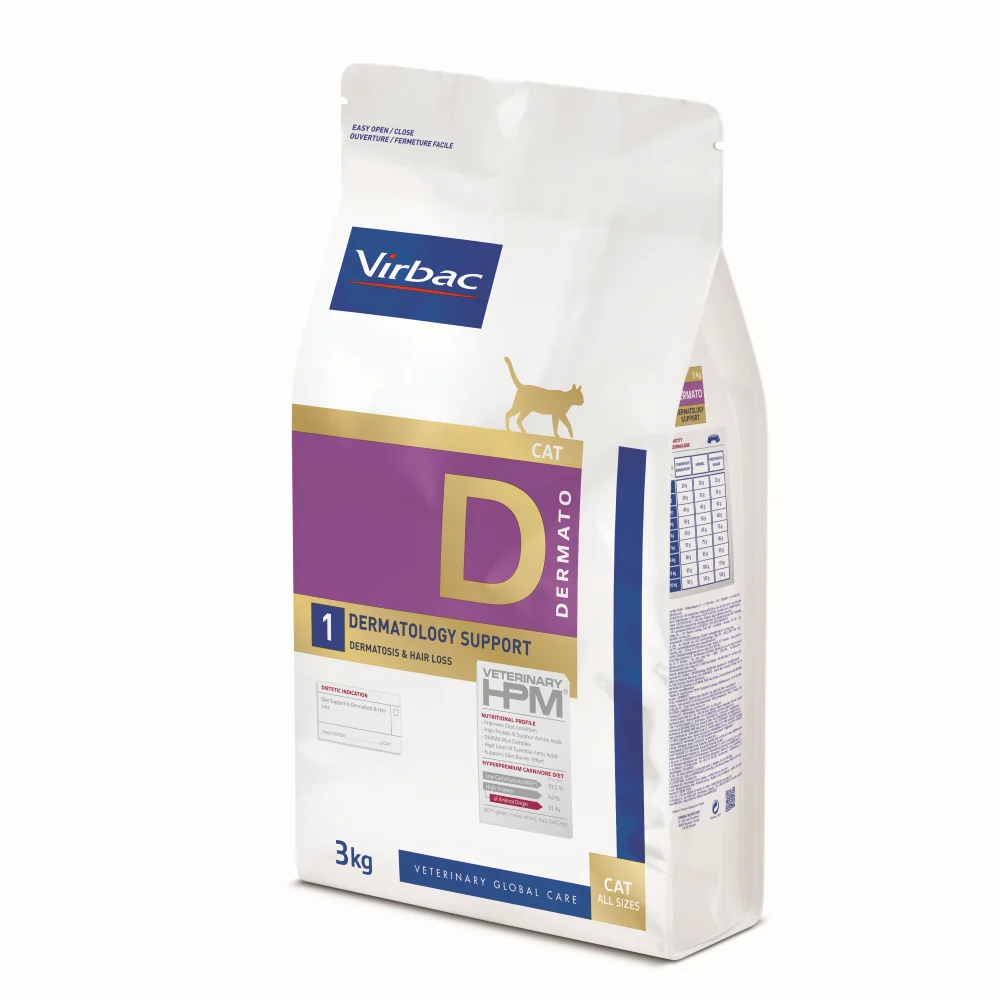 Virbac Veterinary Diet D1 Dermatology Support Kedi Maması 3 Kg